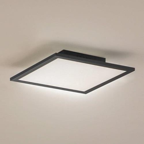 Lindby LED paneel Enhife, zwart, 29,5 x 29,5 cm, aluminium