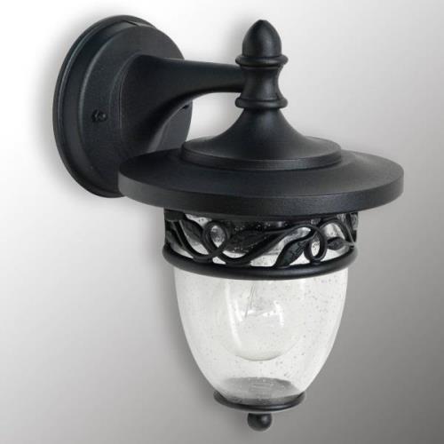 Buitenwandlamp Burford - kap van bellenglas