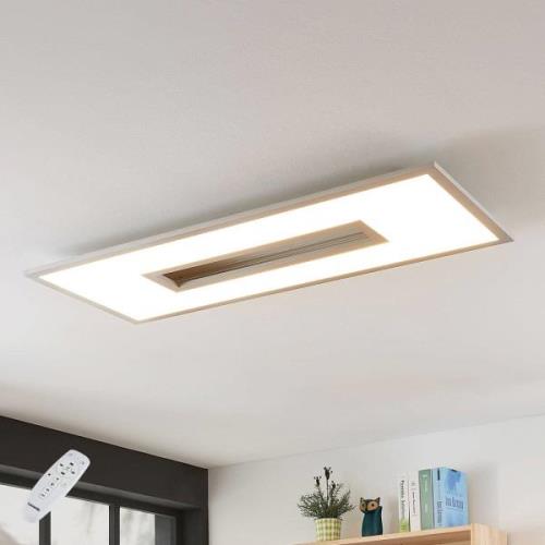 LED plafondlamp Durun, dimbaar, CCT, hoekig, 96 cm