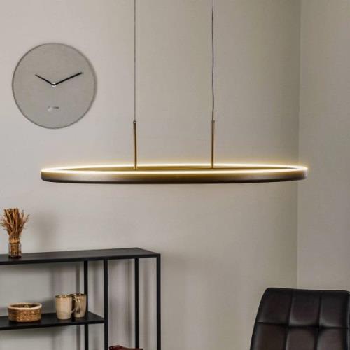 Lucande Virvera LED hanglamp, rond, zwart