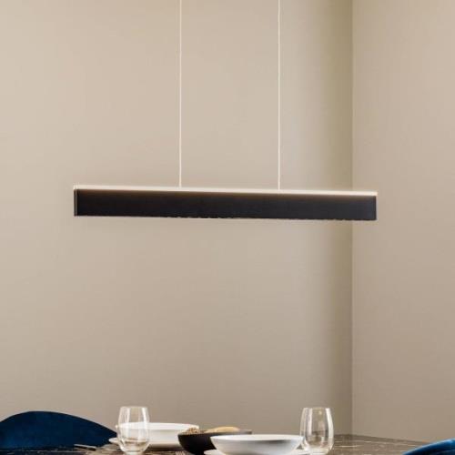 Lucande Stigis LED hanglamp, lang zwart