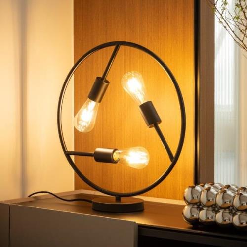 Lucande Linnard tafellamp van ijzer, 3-lamps