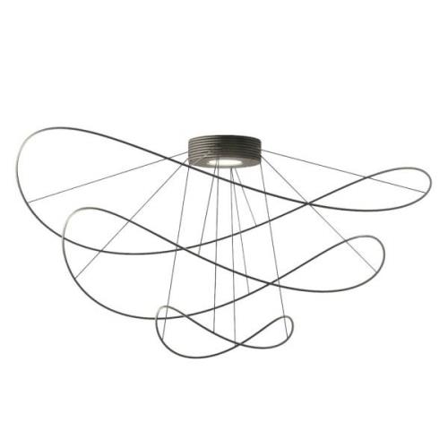 Axolight Hoops 3 LED plafondlamp, zwart