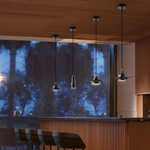 Bover Tibeta 03 - LED hanglamp in chroom-zwart