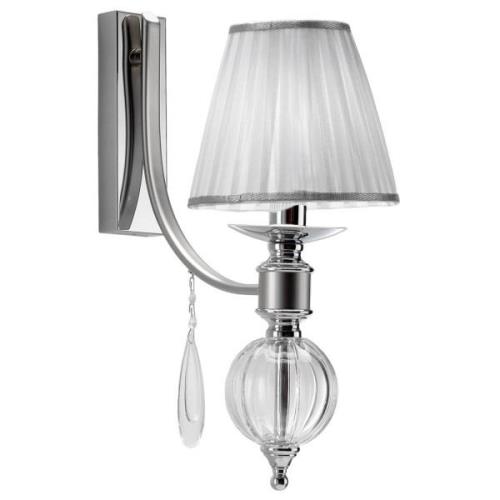 Wandlamp 7330 in chroom met glasdruppels