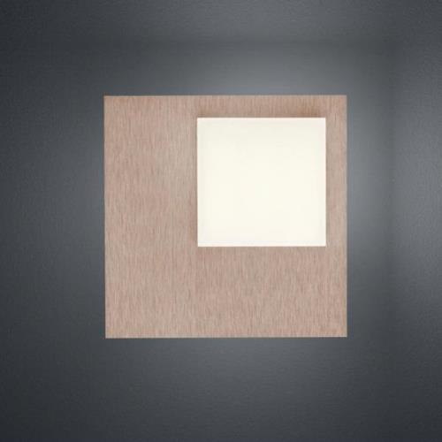 BANKAMP Cube LED plafondlamp 8W, rosegoud