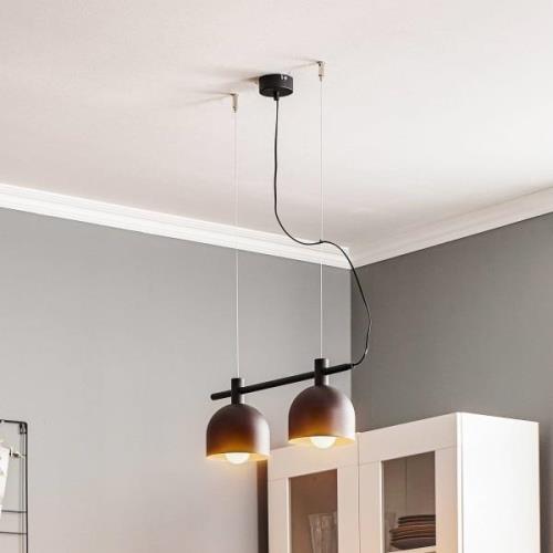 Hanglamp 976, 2-lamps, zwart