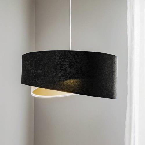 Vivien hanglamp, driekleur, zwart/wit/goud