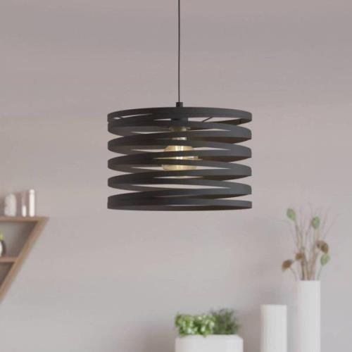 Hanglamp Cremella, Ø 37 cm, zwart, staal