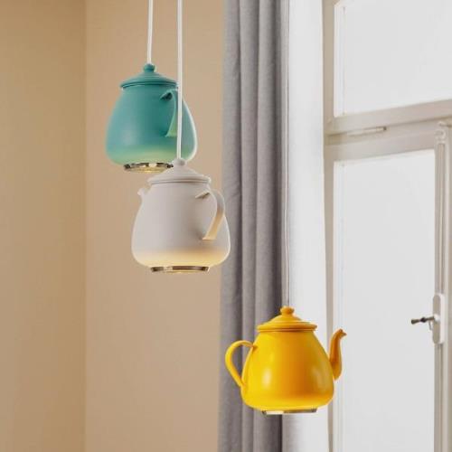 Hanglamp Jasse koffiekan 3-lamps meerkleurig