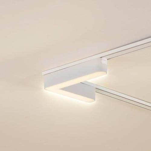 Lindby LED-strip 48 V Lumaro, wit, L-vormig, kunststof