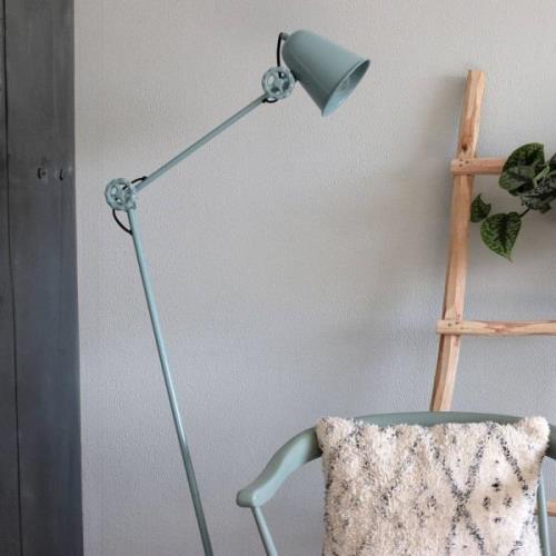 Anne Dolphin vloerlamp, groen, metaal