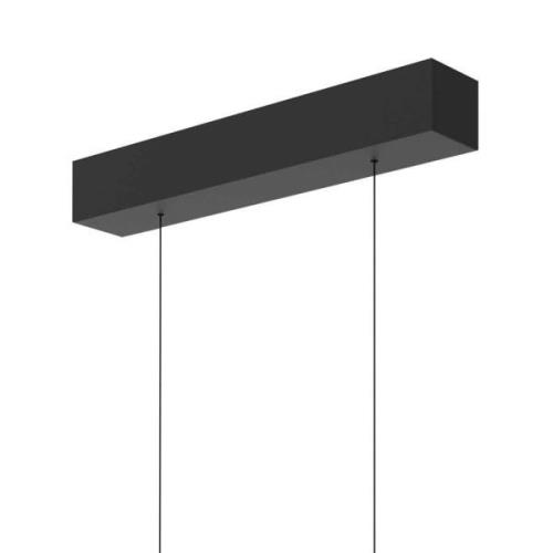 Hanglamp Bande, 114 cm, zwart, metaal, CCT, dimmer