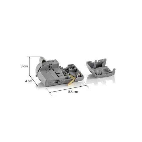 3-fase multiadapter Noa, draagkracht 5kg, grijs