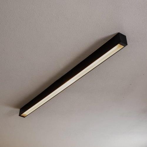 Plafondlamp Straight zwart 122 cm