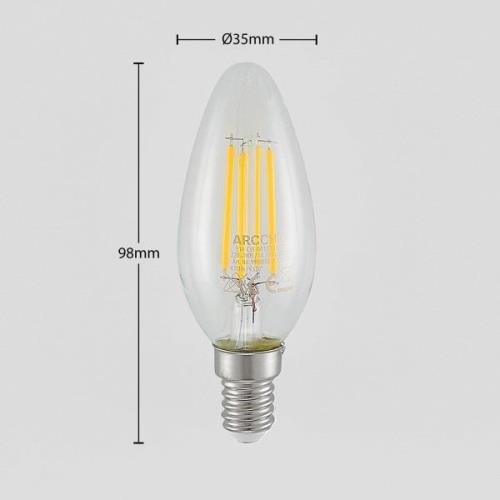 LED lamp E14 filament 4W 2.700K 3-step-dimmer