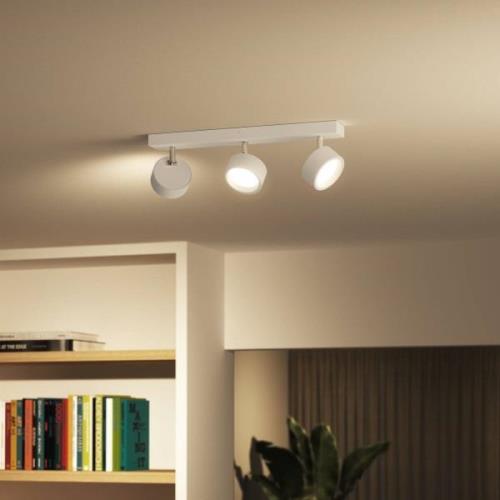 Philips Bracia LED plafondspot 3-lamps, wit