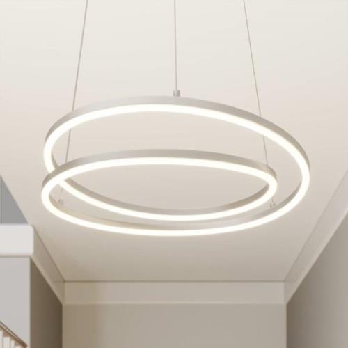 Lindby Davian LED hanglamp, dimbaar, nikkel