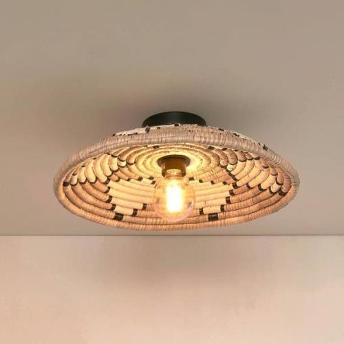 Good &amp; Mojo Andros plafondlamp, naturel/wit, Ø 45 cm