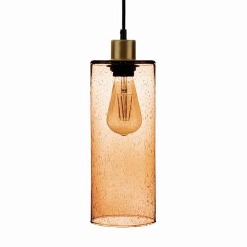 Hanglamp Soda glazen cilinder lichtbruin Ø 12cm