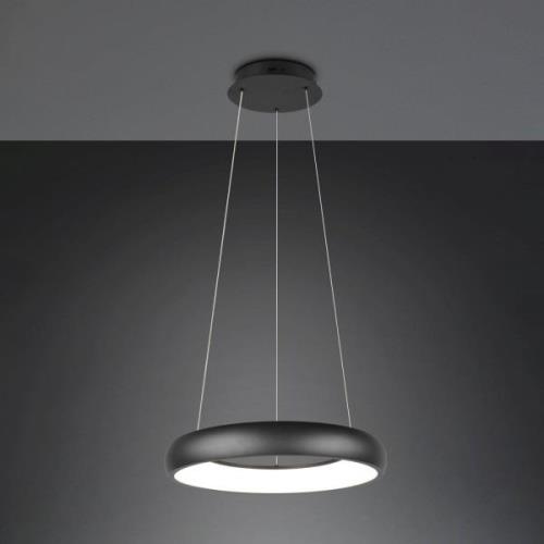 Cardona hanglamp, Ø 46,5 cm, zwart, CCT, metaal