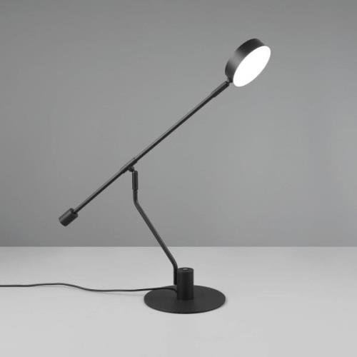 Manduro LED bureaulamp, zwart, metaal, CCT dimmer