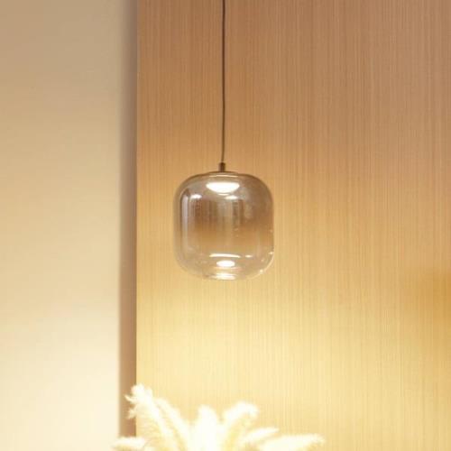 Lucande LED hanglamp Avelina, Ø 14cm , 1-lamp. zwart