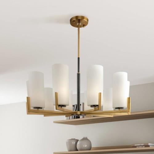 Maytoni kroonluchter Fortano, 10-lamps, glas, E27