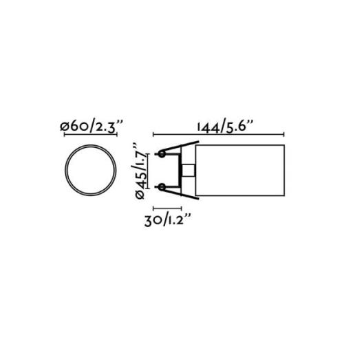 Inbouwspot Stan, wit, aluminium, Ø 6 cm