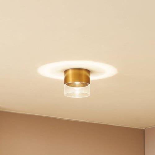 Lindby LED plafondlamp Dalila, goud, Ø 10 cm, aluminium