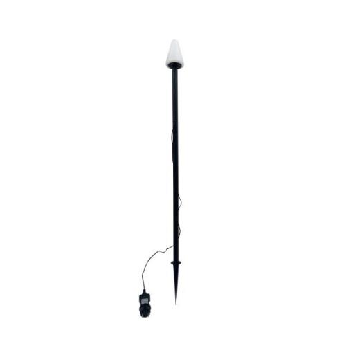 Lindby grondspies lamp Selinda, zwart, hoogte 100 cm