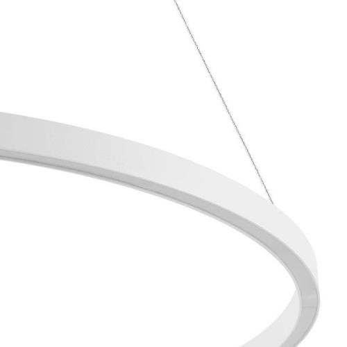 Molto Luce LED hanglamp Perfora, wit, Ø 90 cm, aluminium