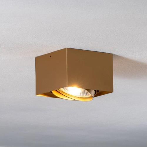 Plafondspot Riesta, goud, 1-lamp