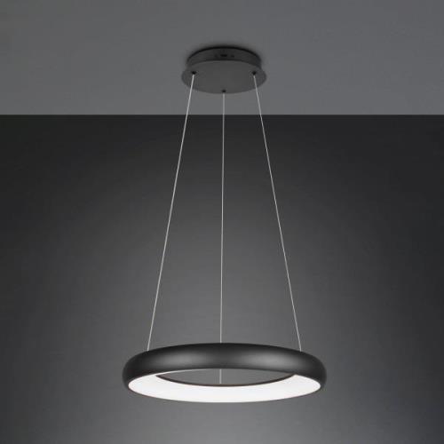 Cardona hanglamp, Ø 62 cm, zwart, CCT, metaal