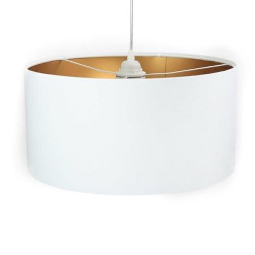 Hanglamp Salina, wit/goud Ø 40cm