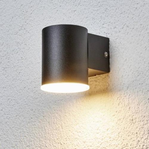 Eenvoudige LED-buitenwandlamp Morena in zwart