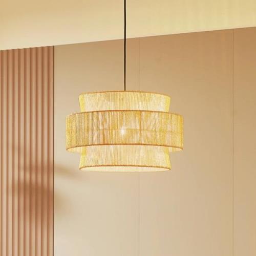 Lindby hanglamp Anuva, naturel, papier, Ø 45 cm