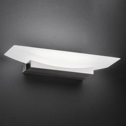 LED wandlamp Bowl TW, breedte 30 cm, nikkel