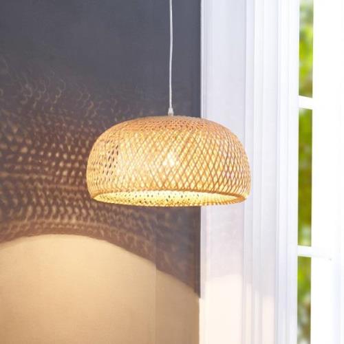 Lindby hanglamp Jadwiga, Ø 45 cm, bamboe, E27