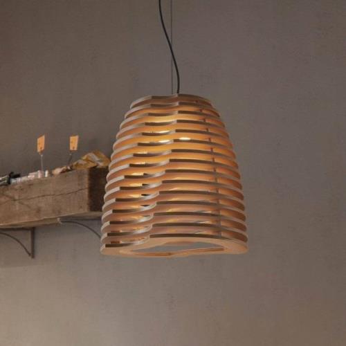 Twist hanglamp, beuken, naturel, 150 cm