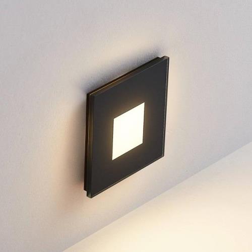 Molto Luce LED inbouwlamp Wand R68 Glas SQ, zwart, CCT