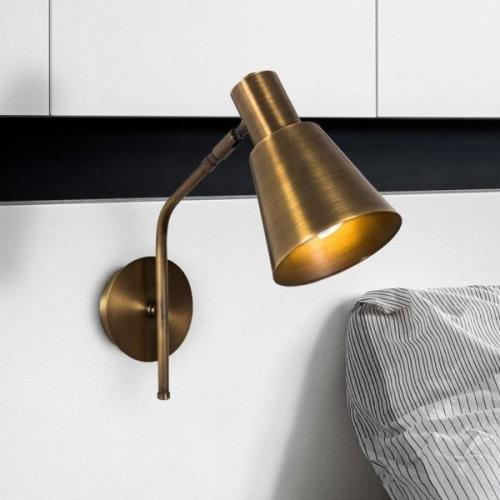 Wandlamp Sivani MR-663, goud antiek, metaal, Ø 15 cm