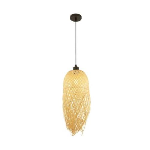 Bali hanglamp, Ø 20 cm, bamboe, licht hout, E27