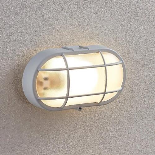 Lindby LED buitenwandlamp Alisha, wit, kunststof, IP54