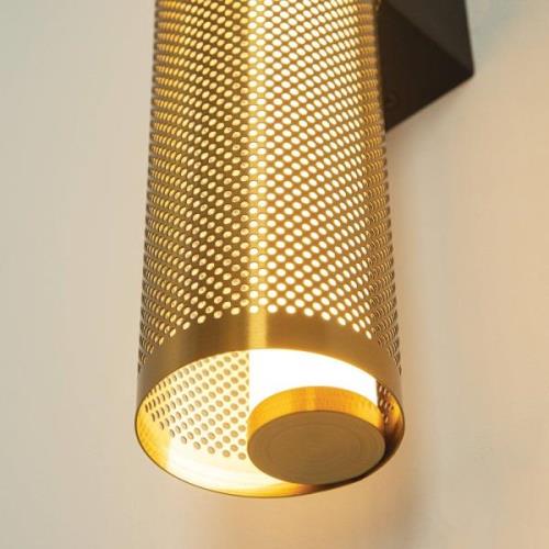 LED wandlamp 23041, goudkleurig, roestvrij staal, 3.000 K