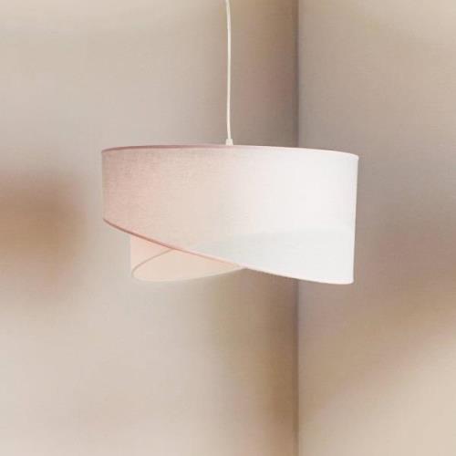 Hanglamp Cello, grijs/roze