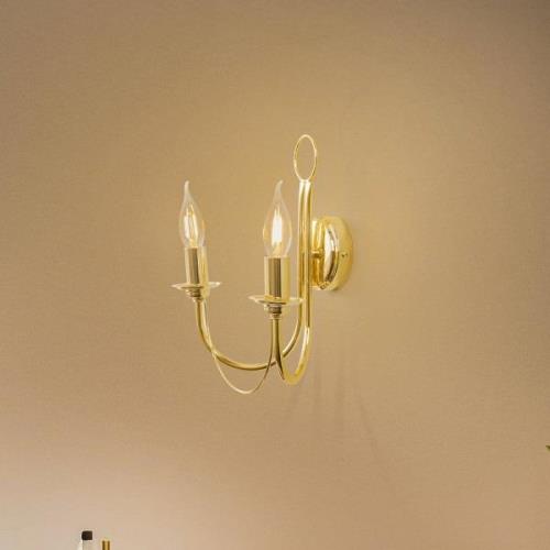 Wandlamp Retro, 2-lamps, goud