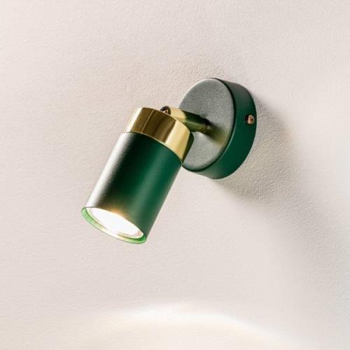 Wandspot Joker, groen/goud, 1-lamp