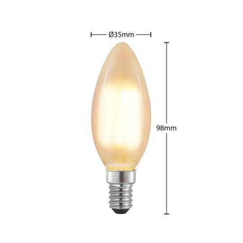 LED lamp E14 4W 2.700K kaars, dimbaar, mat