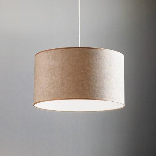 Hanglamp Bristol, weefpatroon, beige